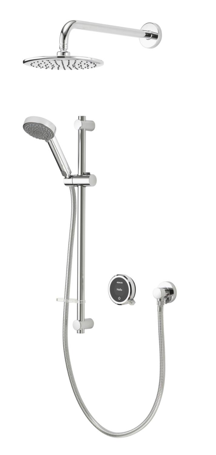 Quartz Touch Smart Divert Concealed Shower With Adjustable And Fixed Wall Heads