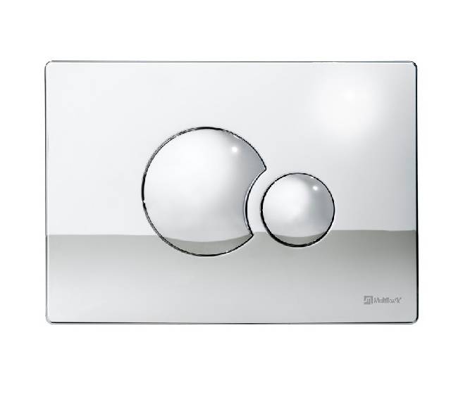 TRF0427E Multikwik Flush Plate - Eclipse (Chrome Finish)