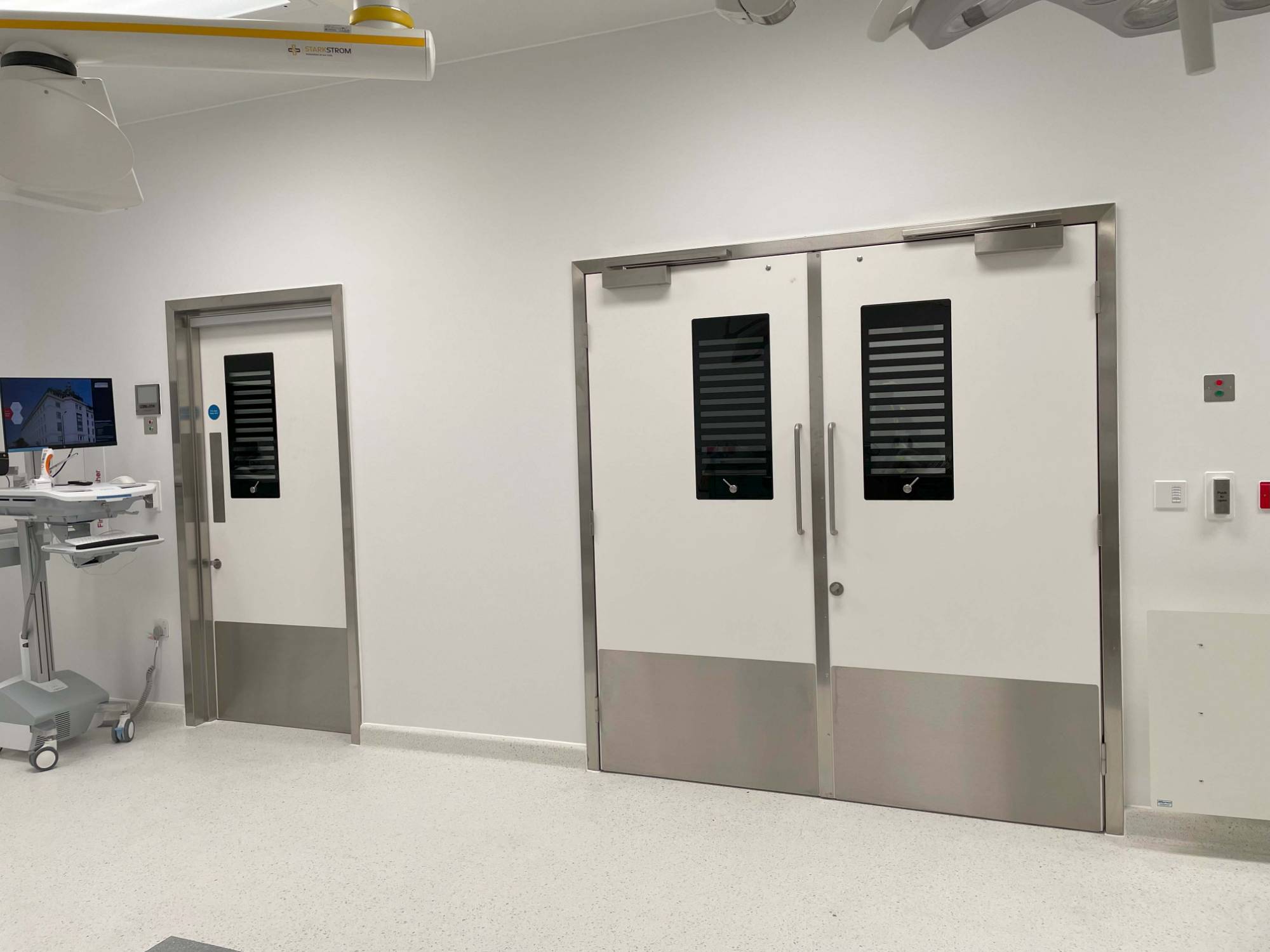 Dortek Hygienic Hinged Lead Lined Fire Doors