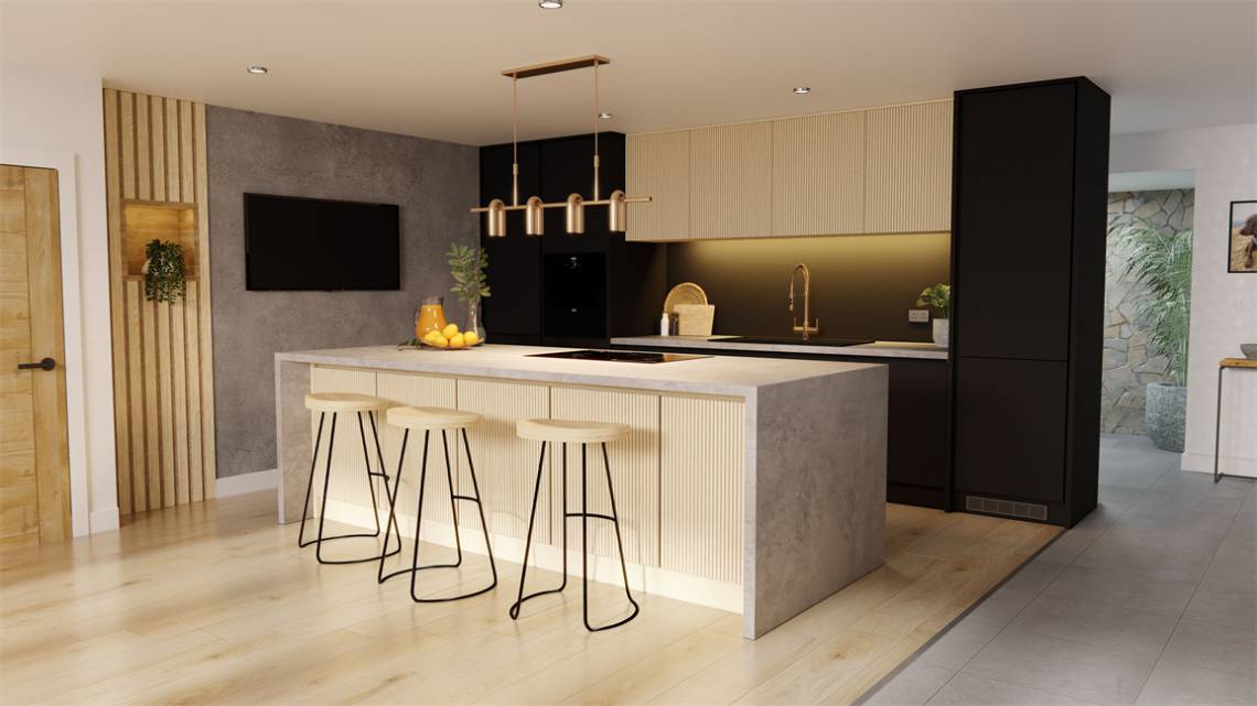 Japandi Timber - Kitchen Cabinets