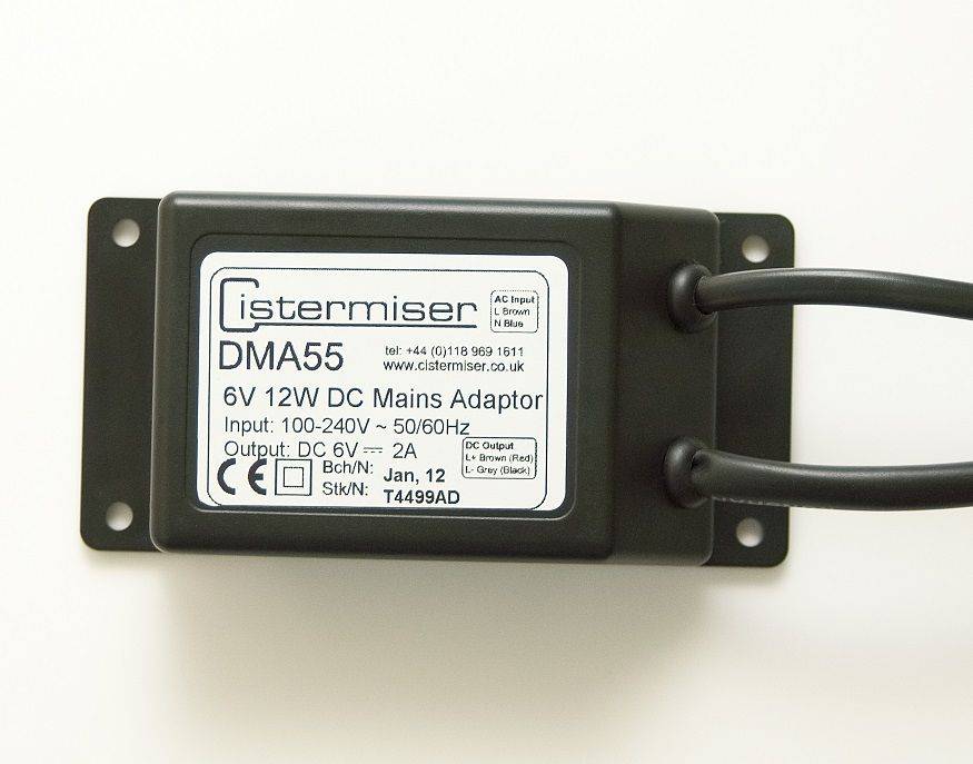 Direct Flush Discrete Mains Power Adapter