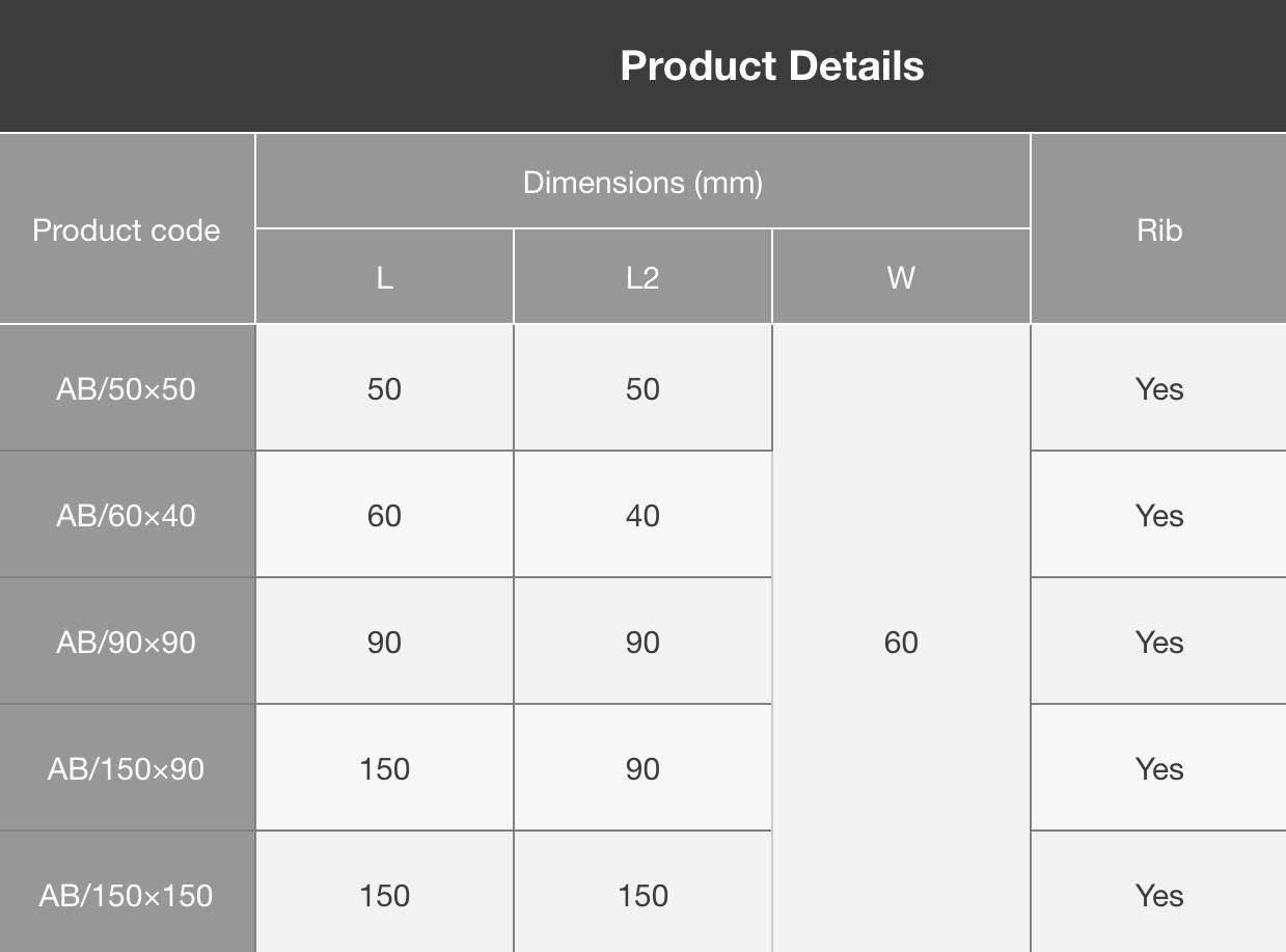 AB Angle Brackets - Steel Angle Brackets