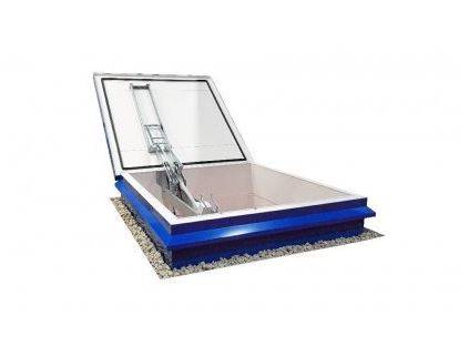 2-in-1 Aluminium Smoke Vent System | AOV Roof Access Hatch  - Roof Hatch, AOV