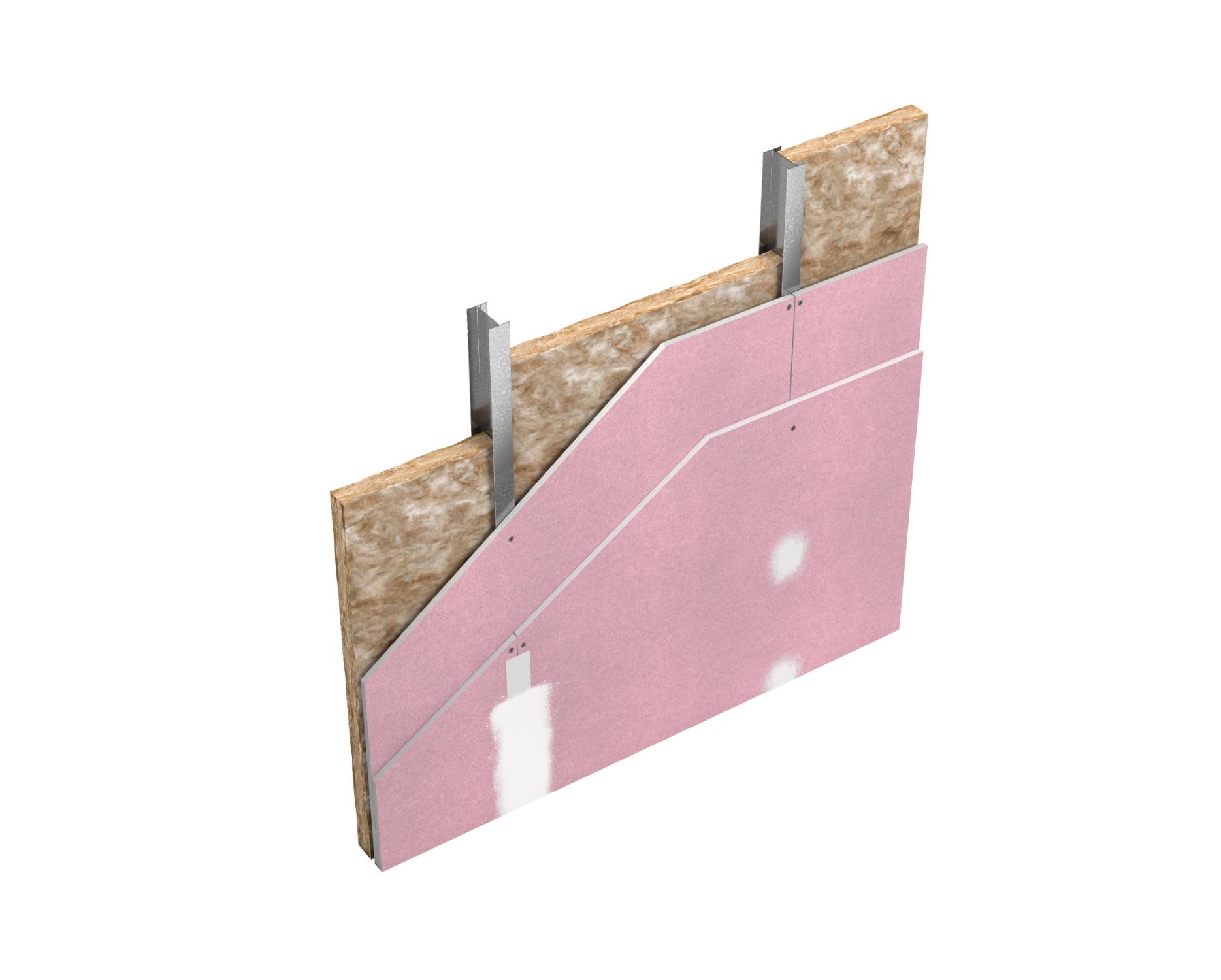 Knauf 'I' Stud Lining (fire resistance system): ISL-I-70-070-6-2x15-FP-50