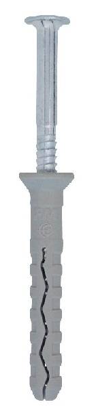 TSS Countersunk Pre-Assembled Nylon Plug - With Nail Screw