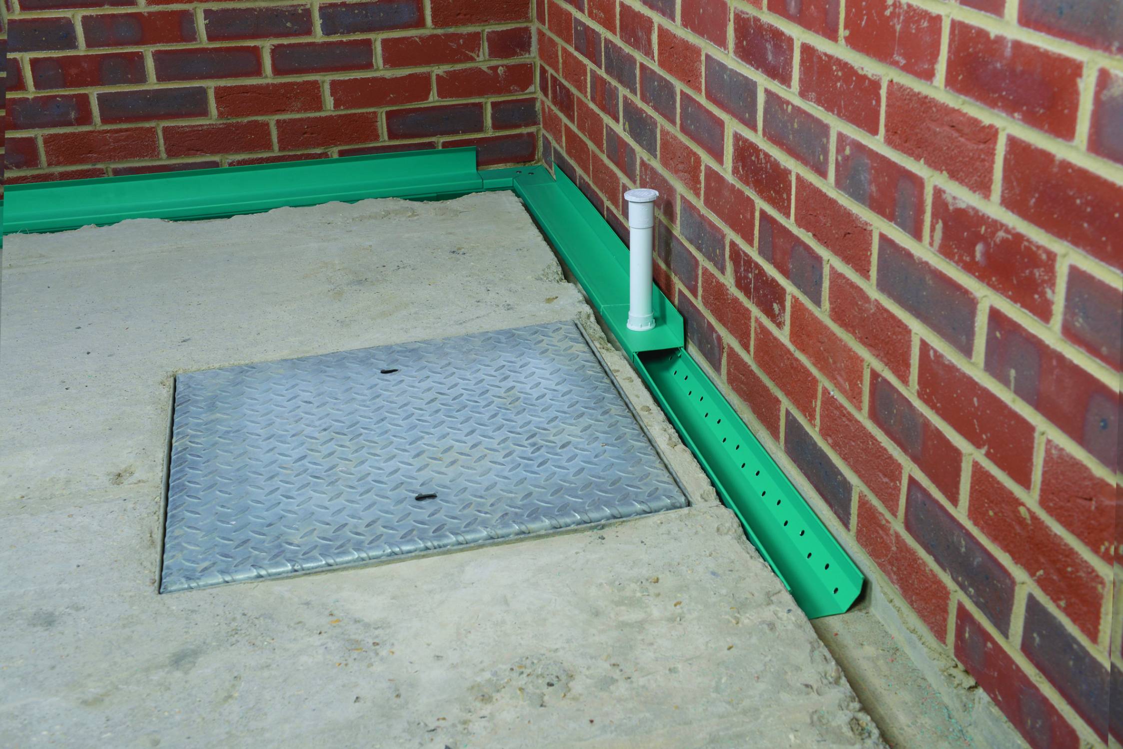 Oldroyd Aquadrain Perimeter Drainage Channel - Provides Additional Protection in Basement Waterproofing Applications, Used in Conjunction with Cavity Drainage Systems 