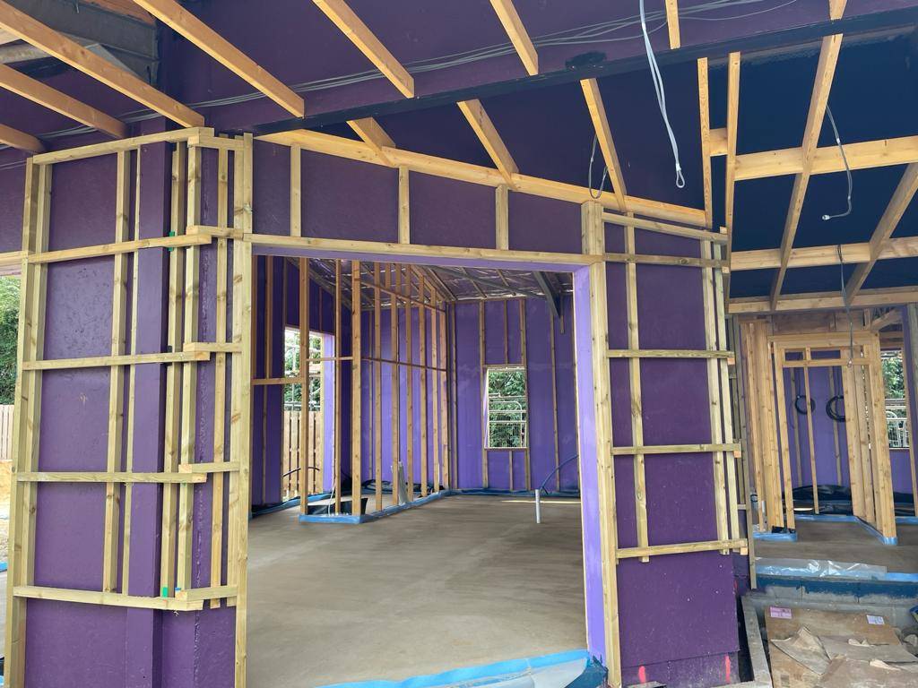 Passive Purple External: Ultimate Class B Fire Rated Internal & External Airtight Waterproof Membrane - Spray Applied Liquid Facade Membrane