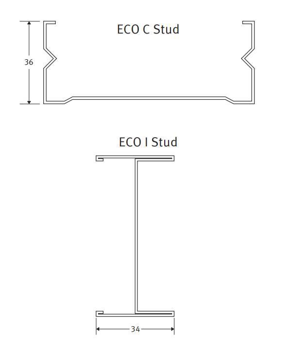 Protektor Eco Dry Wall Partition Profiles - Dry Wall Stud and Track