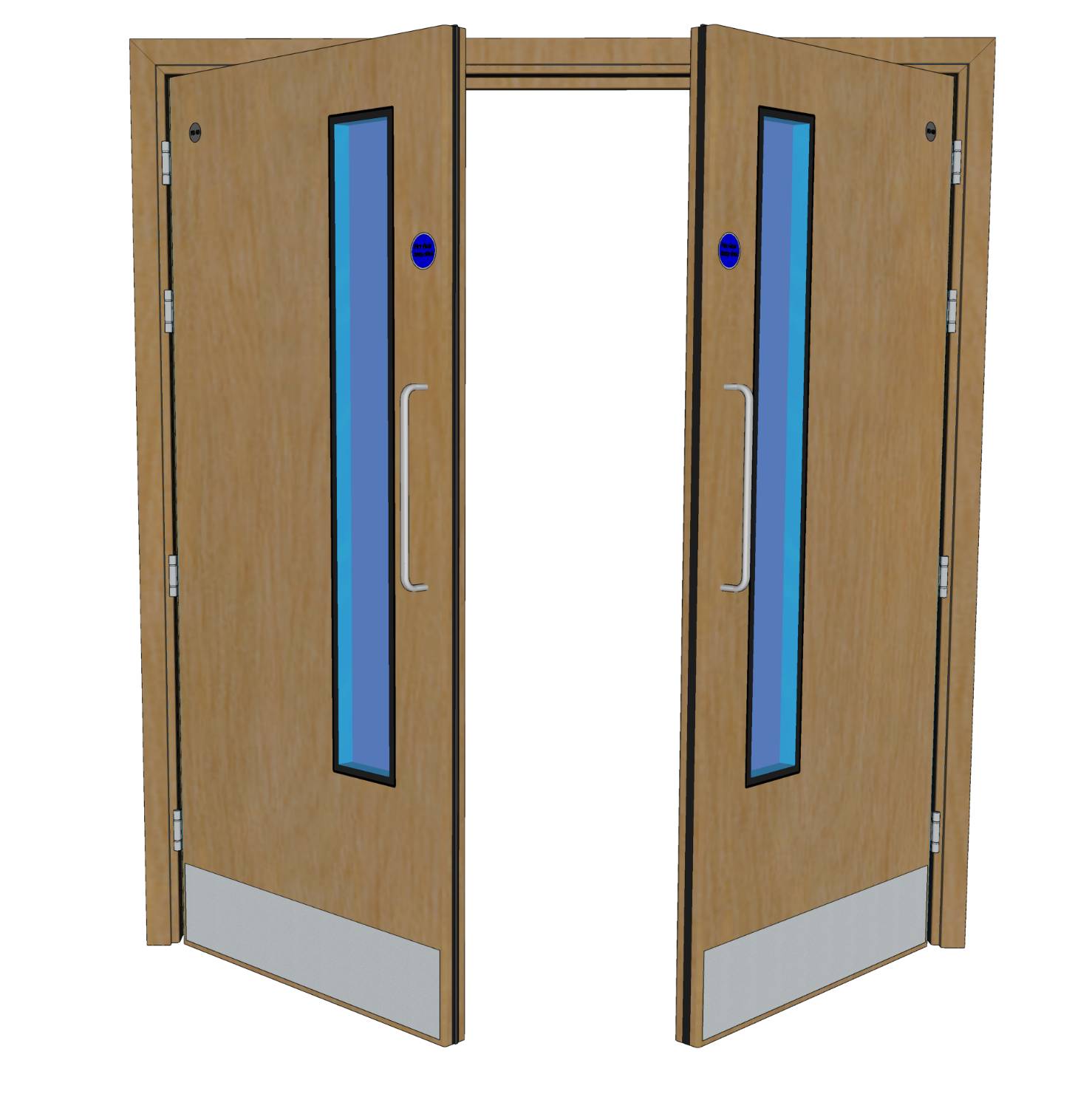 Dfendoor Double Door - PVC Postformed Severe Duty Doorset