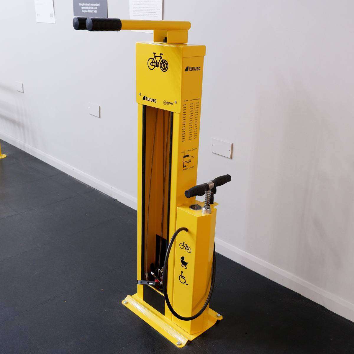 Public Bike Repair Stand and Pump