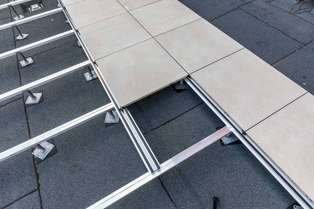 TerraSmart® Lattice Frame Rail Paving System - Non-combustible