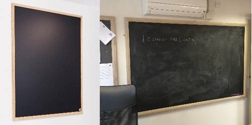 Sundeala Vitreous Enamelled Steel Chalkboard - Wooden Framed with Magnetic Writing Surface