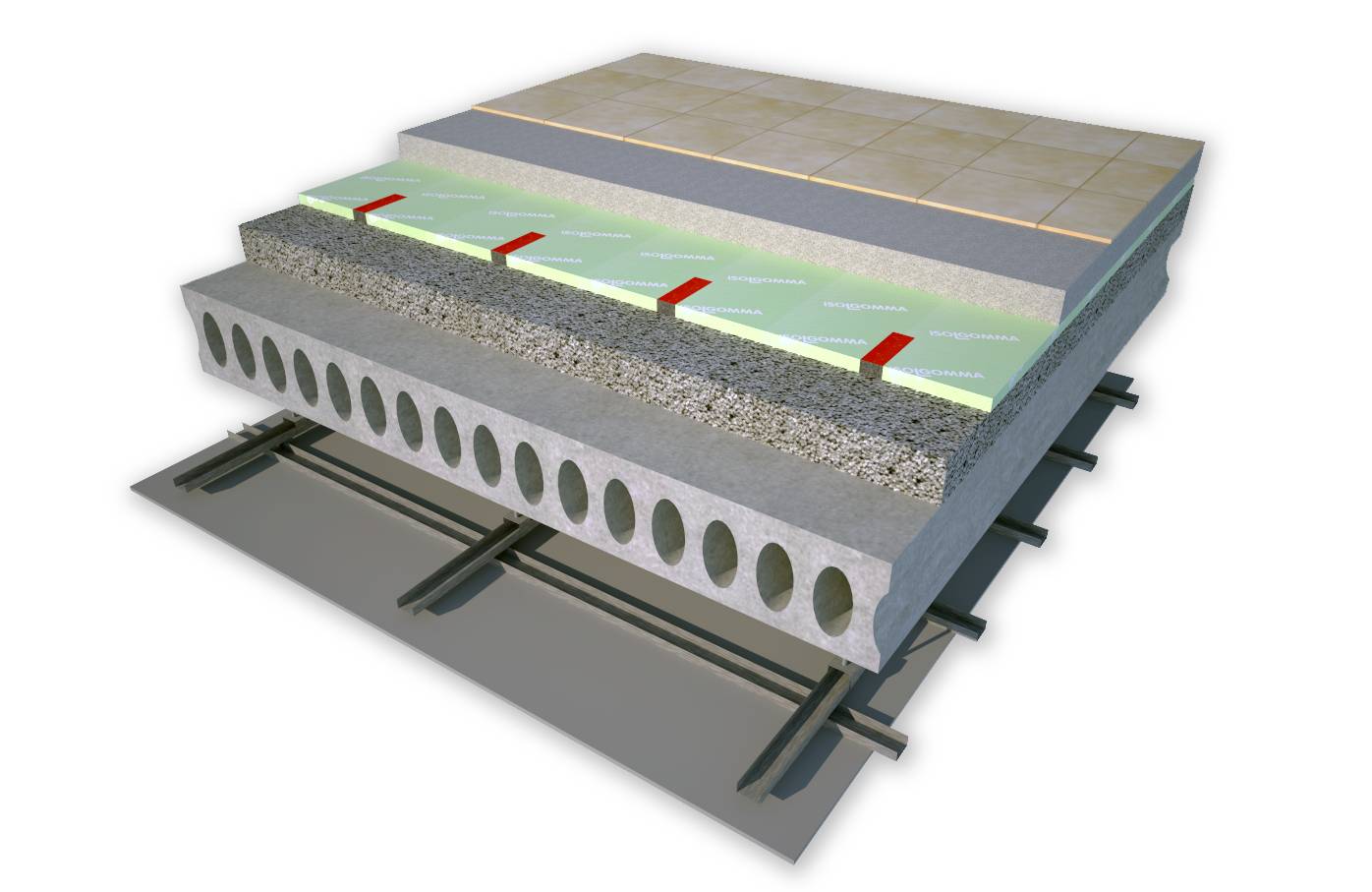 Highmat Acoustic Floating Floor Insulation Panel - Resilient layer