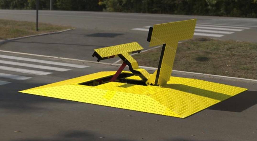 ASF RLBC MK20 Scorpion MK20 Permanent/Portable Barrier System - Speed bump with vehicle arrester