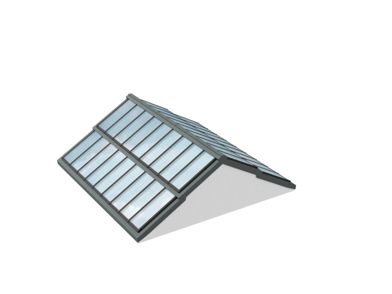 VMS Step Ridgelight 5–25° - Rooflight