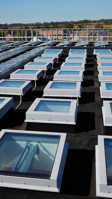 Glass Skylight FE Passivhaus - rooflight