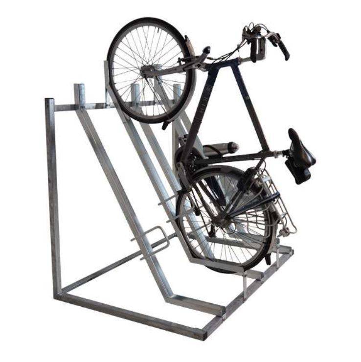 FalcoVert-Pro Semi-Vertical Cycle Rack - Cycle rack with semi-vertical design