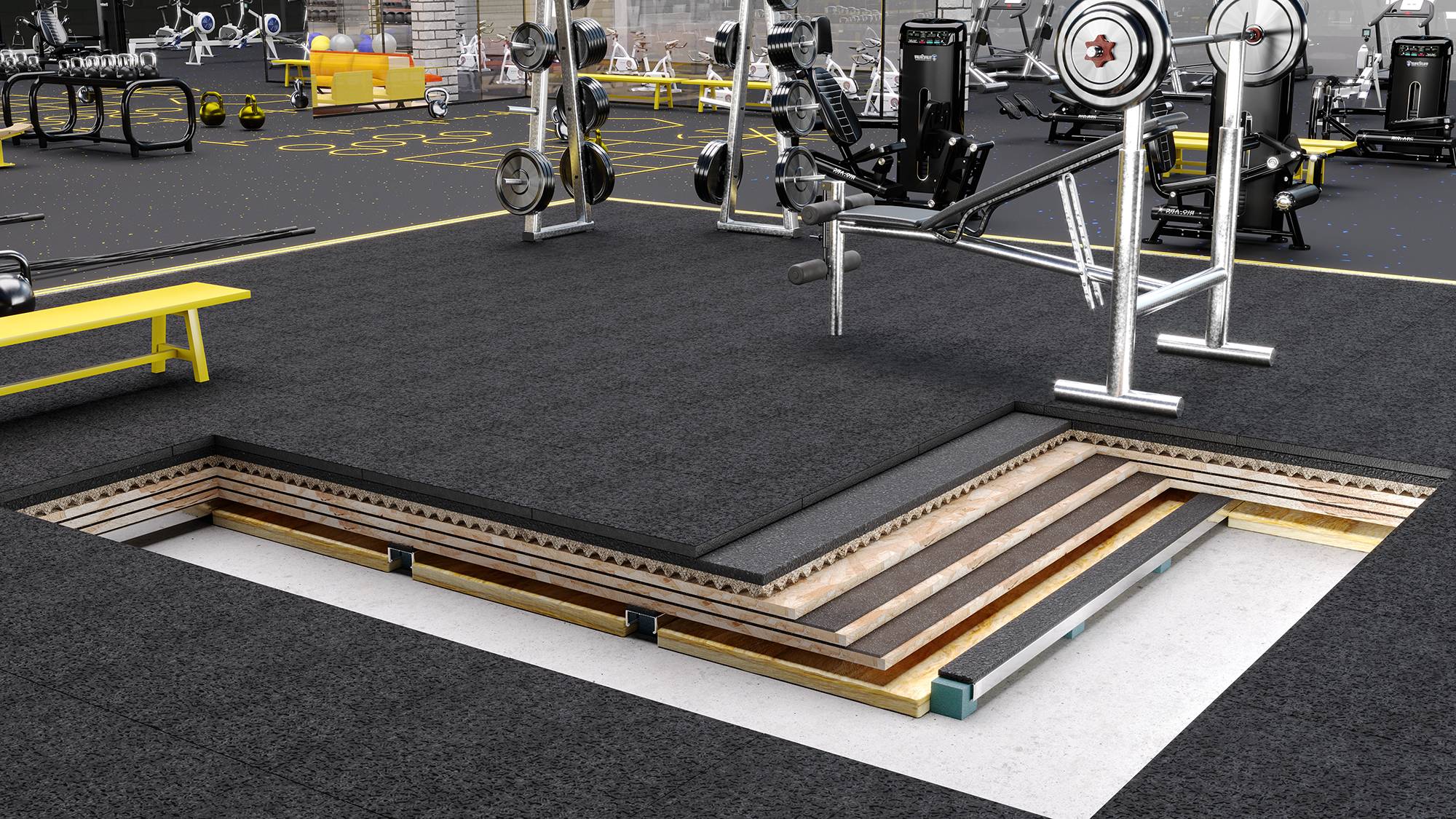 Stravigym XP - Floating Floor System