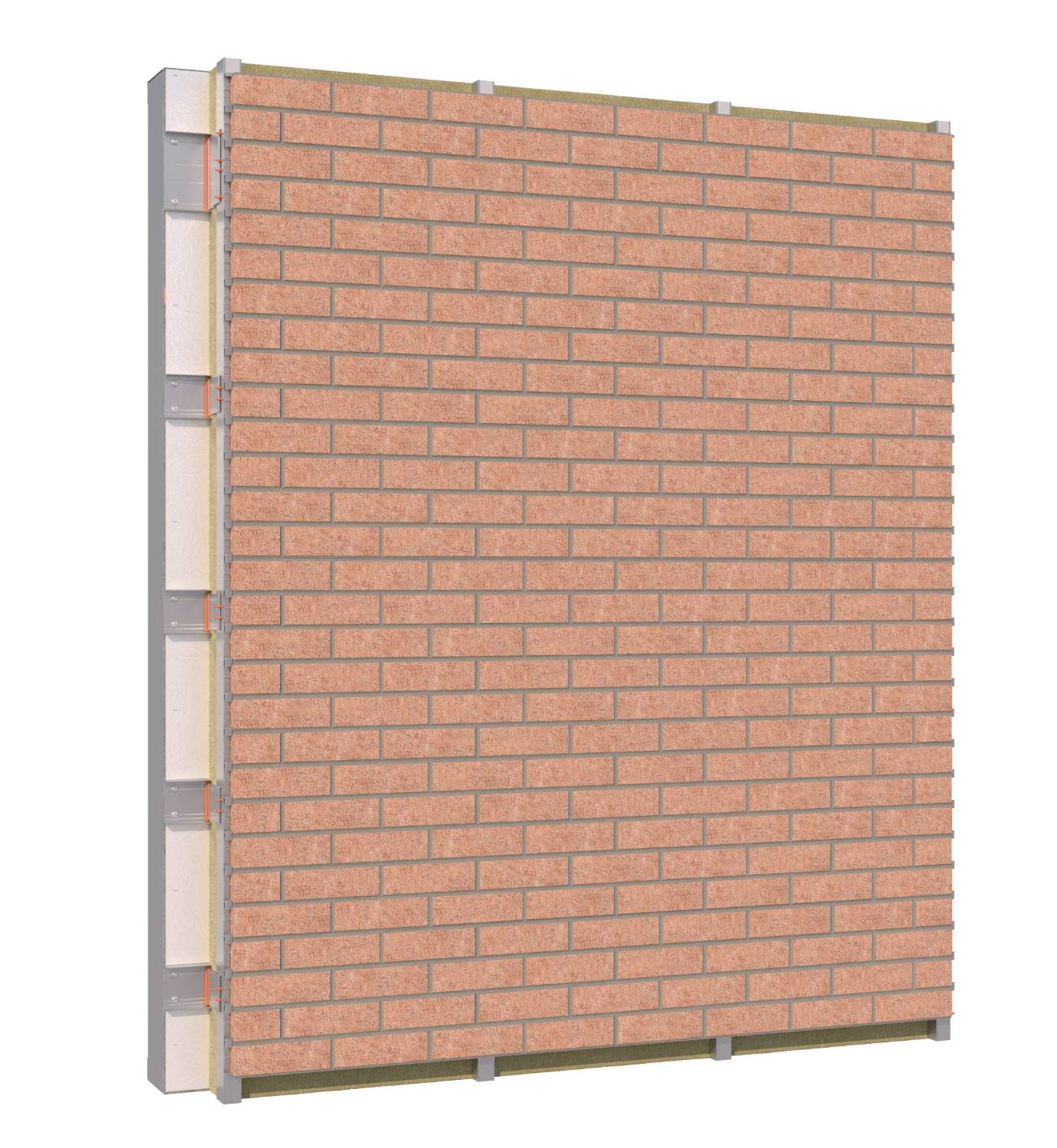 Optima BrickTech Mechanically Fixed Brick Slip Cladding System - Brickwork and Cladding System