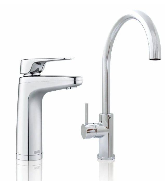 Quadra Plus 9 XL & Gooseneck Mixer Tap - Boiling/ Chilled Water plus Sink Mixer