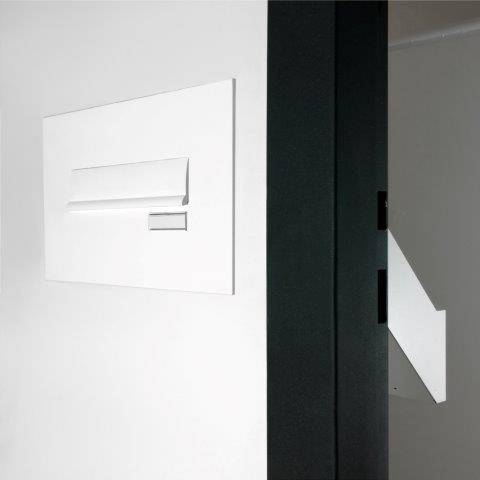 2002 - SBD Compliant, Small Telescopic Sloping Through-Wall Mailbox