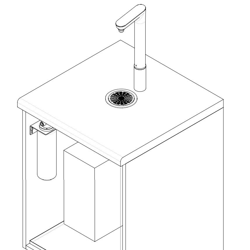 Aqua illi - Chilled & Ambient (CA) Water Tap - Fully Integrated Water Tap System
