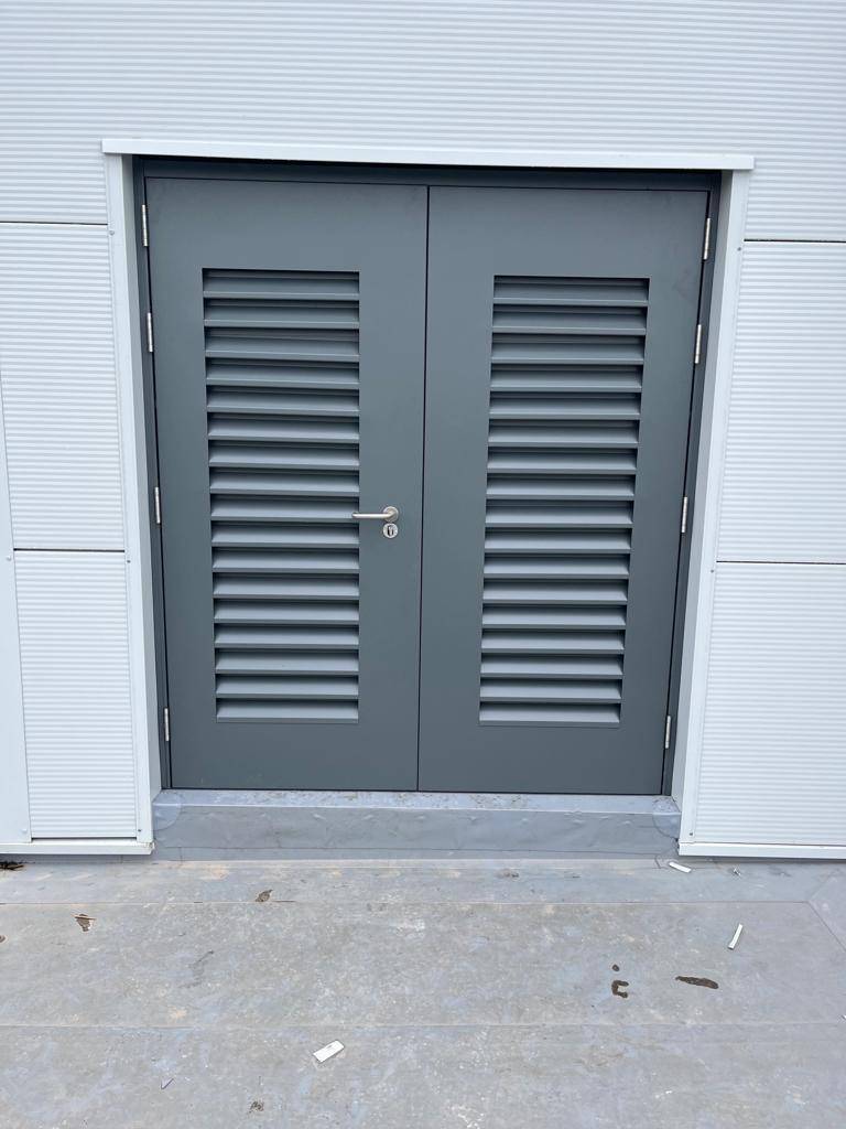 XD18 Unequal  Double Steel Security Door Set