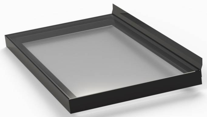 Skyway Fixed Flat Glass Rooflight With Wall Abutment(s) - Single Pane