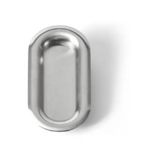 Fat flush pull handle, oval - steel - Flush pull handle