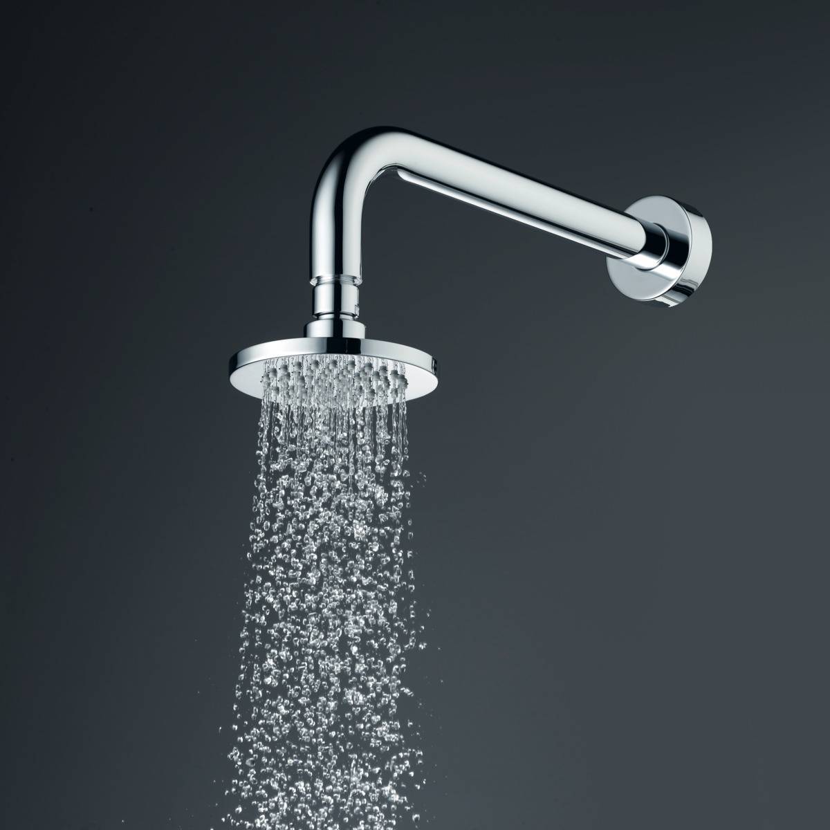 Idealrain S1 Rain shower Fixed Shower Head With Angled Arm