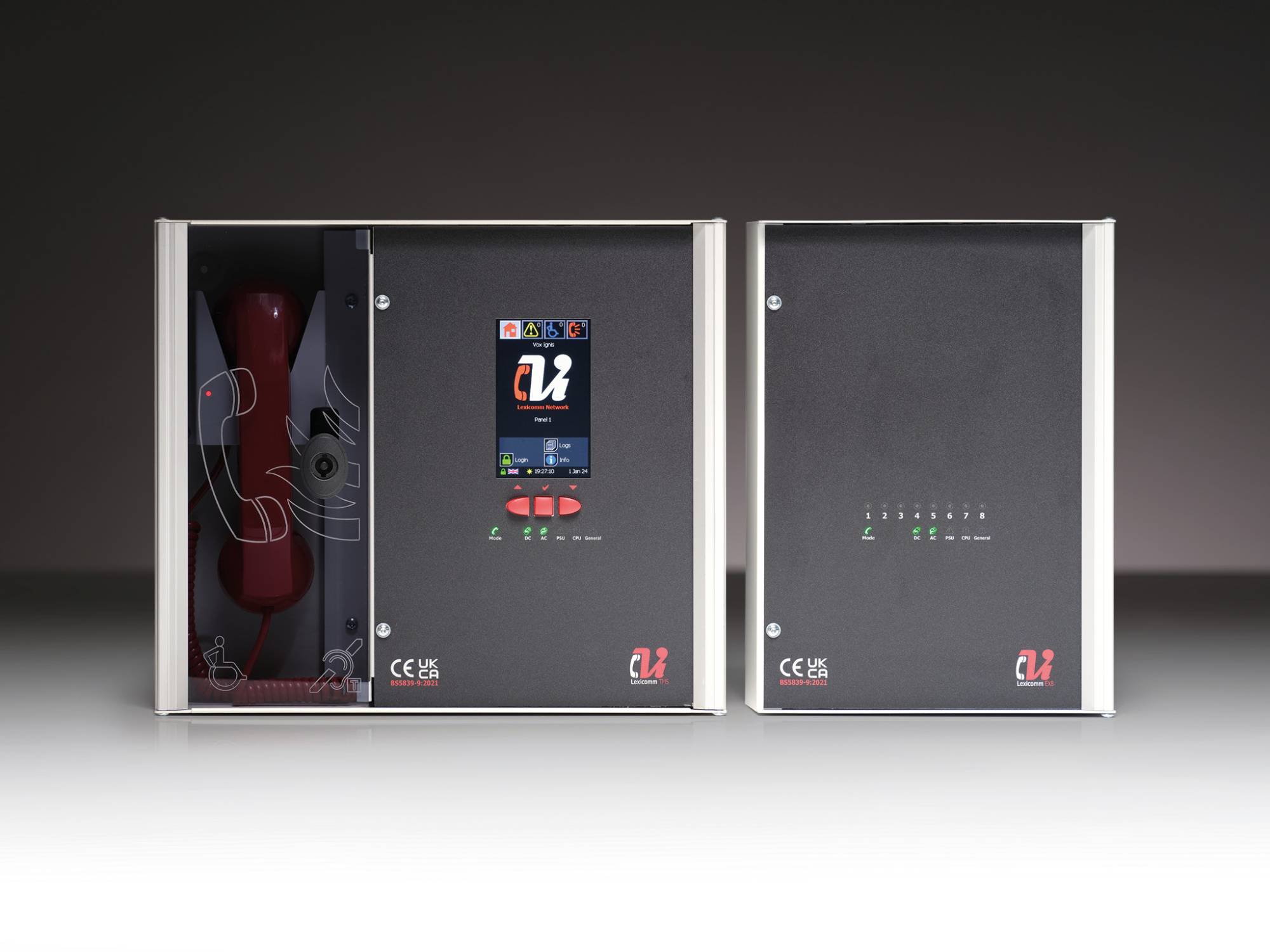 Lexicomm EVCS Touchscreen Master Station - Emergency voice communication system