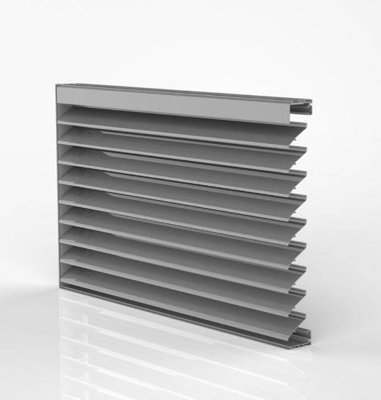 DucoGrille Classic N 50HP - Recessed Aluminium Wall/ Window Louvres