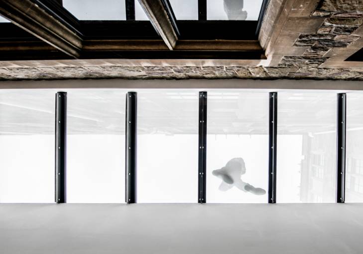 Skyway Fixed Walk On Flat Glass Rooflight with wall abutment(s) - Multi-Pane