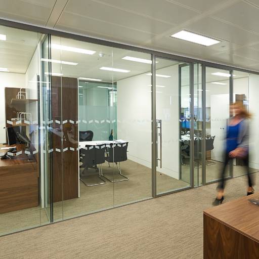 Single Glazed Offset Revolution 54 Partition