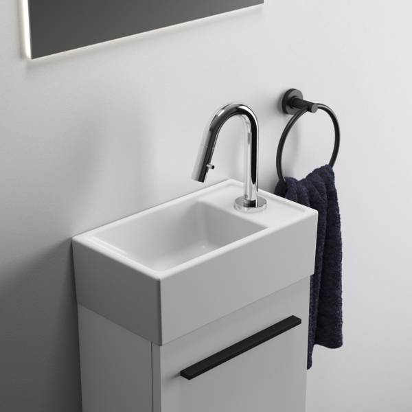 i.life S 37 cm Handrinse Basin, Right Hand - Washbasin