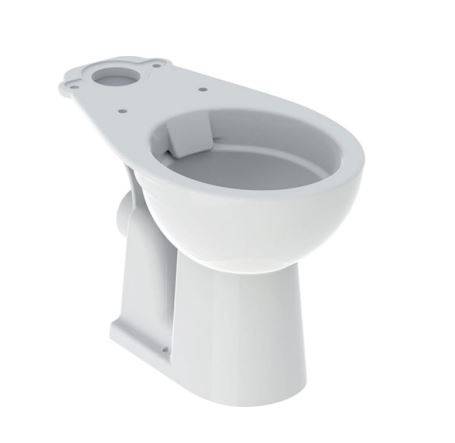 Twyford Alcona Floor-Standing WC For Close-Coupled Exposed Cistern, Washdown, Horizontal Outlet, Rimfree