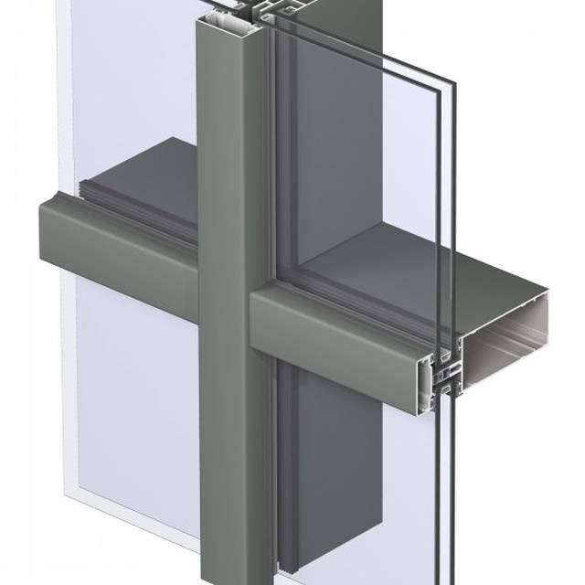 Aluminium CW 50 Stick Curtain Wall