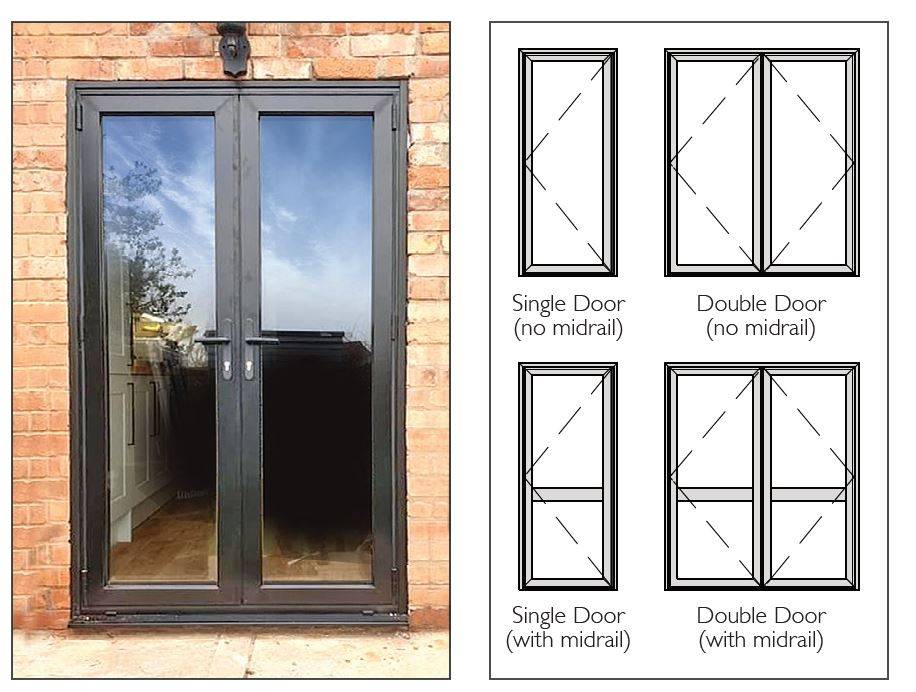 Kestrel Aluminium Residential Door System (Double Leaf)  - Aluminium door system