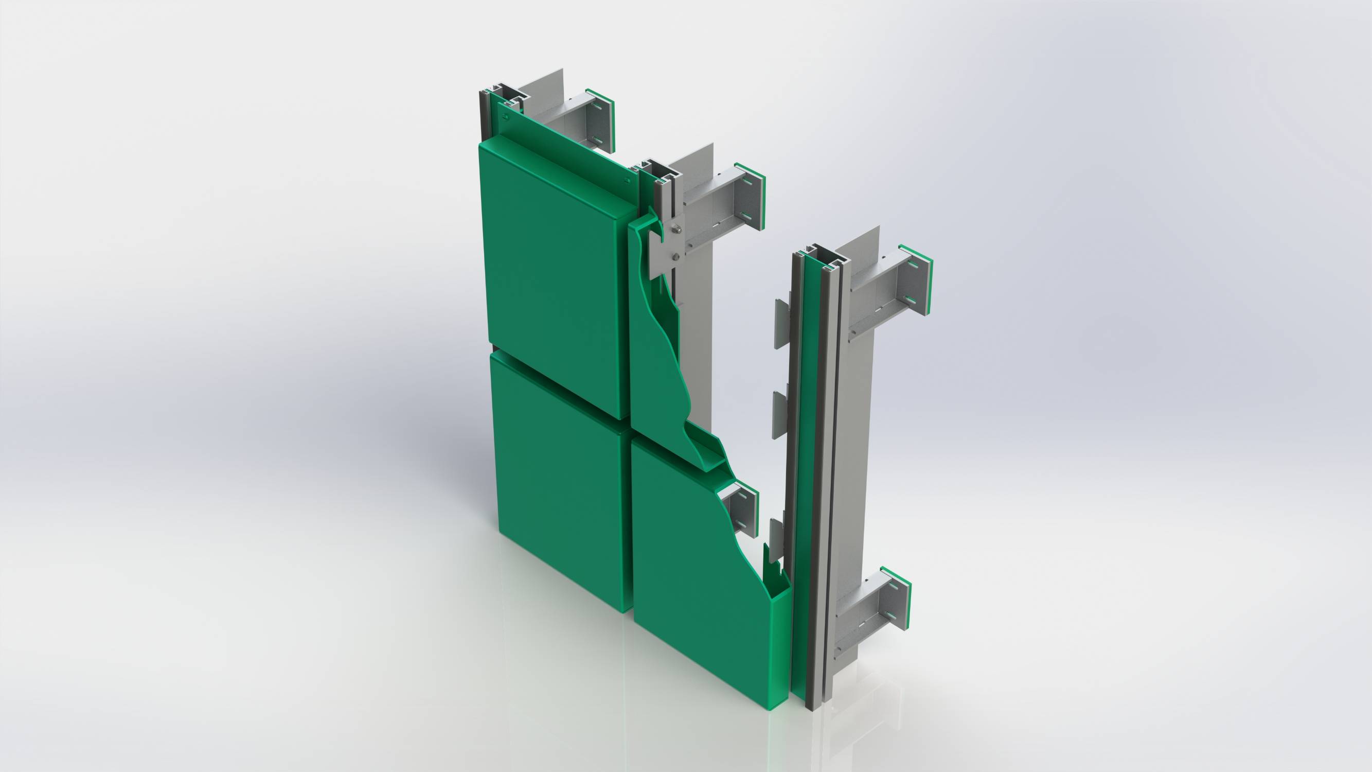 Bailey Synergy Hook-on Aluminium Rainscreen Cladding System