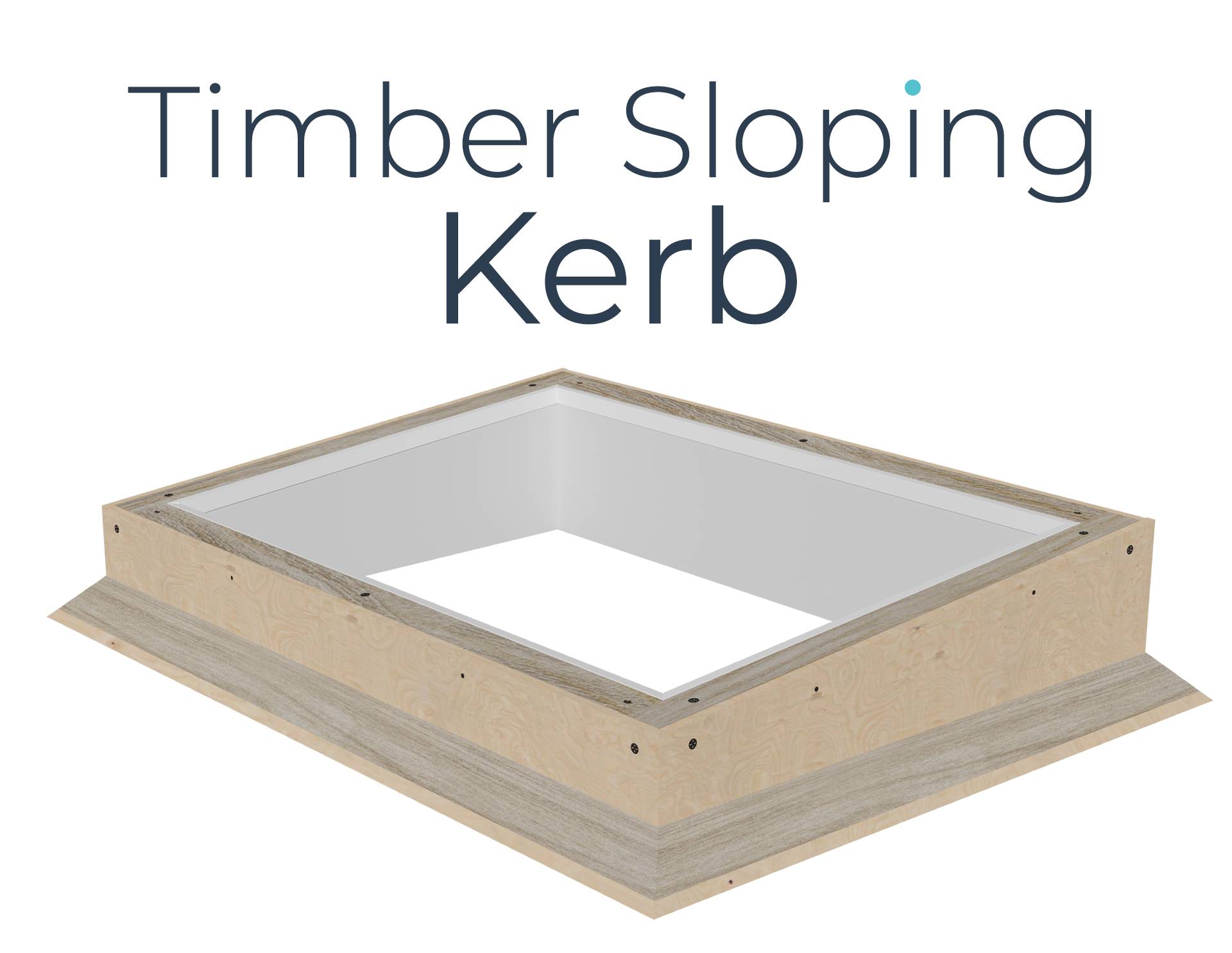 Timber Sloping Kerb - Builders Kerb