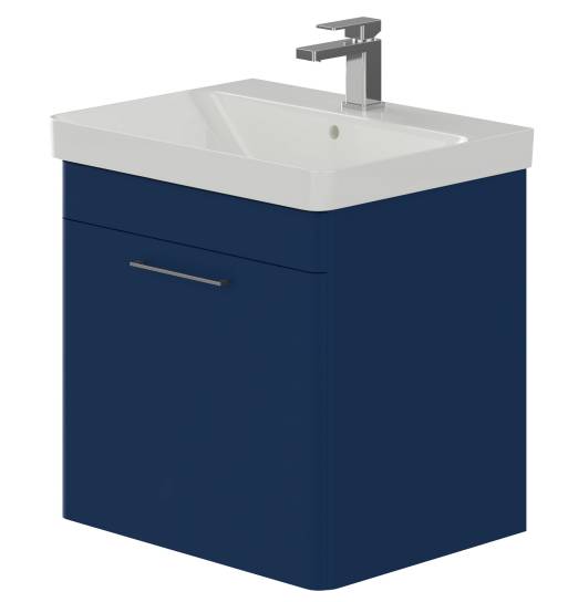 Layla 60 cm 1 Drawer Wall Hung Vanity Basin Unit | Lecico Bathrooms ...