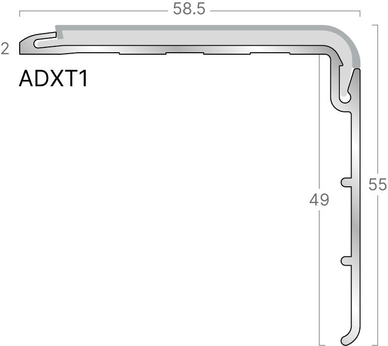 XT Aluminium Stair Edgings 