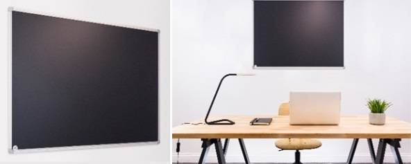 Sundeala Vitreous Enamelled Steel Continuous Chalkboard Writing Wall Aluminium Framed with Magnetic Writing Surface - Chalkboard continuous writing surface 
