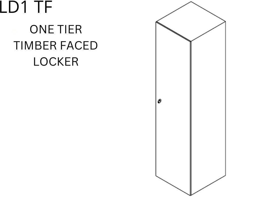 Dry Area Lockers - Steel Carcass with Timber Faced Doors