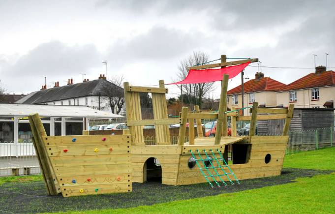 The Nautilus Play Boat Playground Equipment