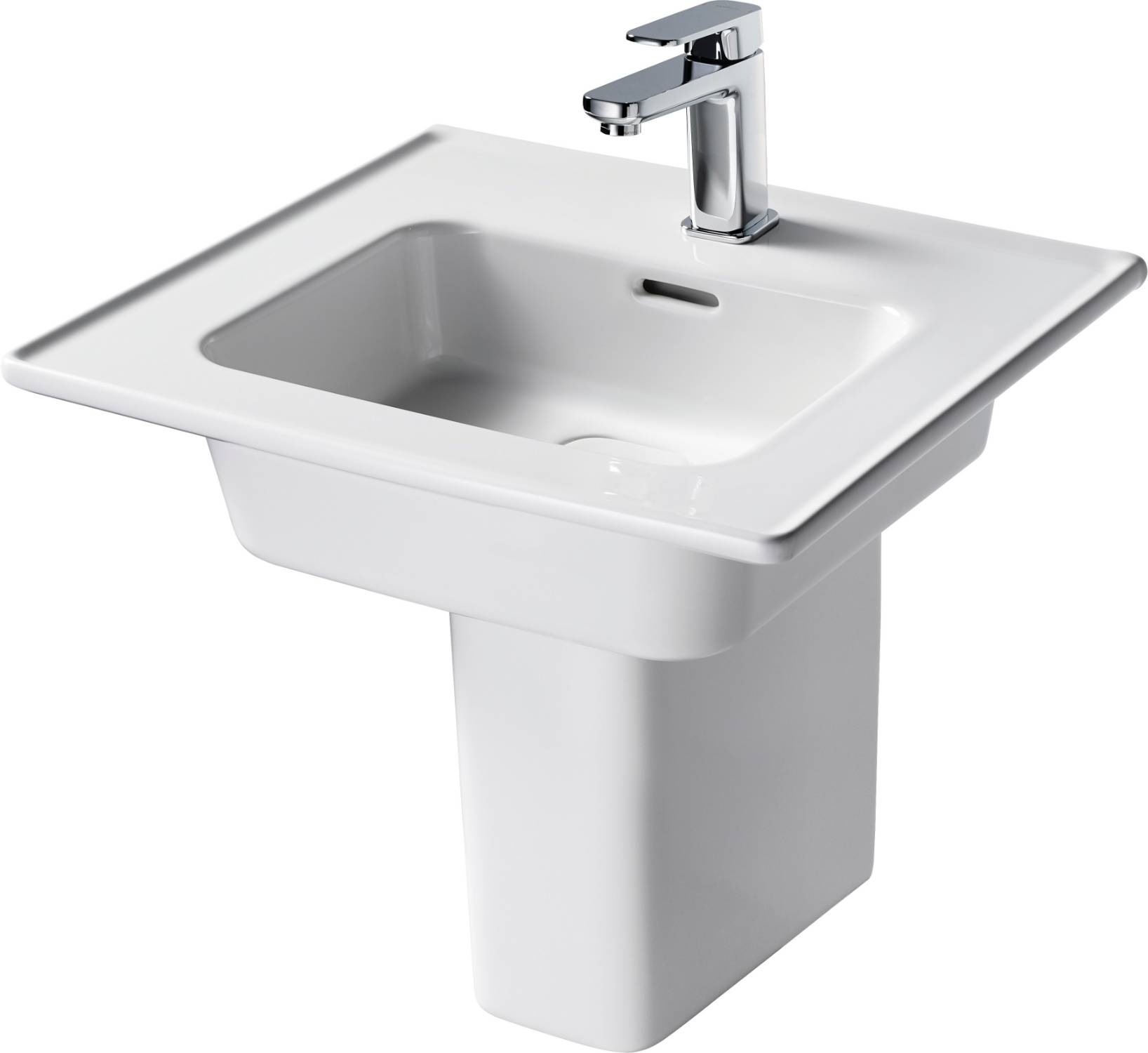 Fusaro Vanity Basin 50 White 1TH