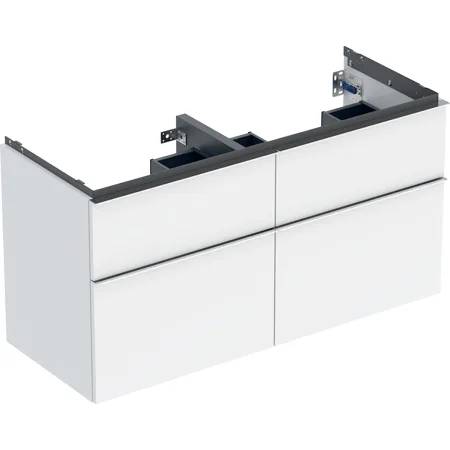 Geberit iCon Cabinet For Double Washbasin, With Four Drawers - Bathroom Cabinet