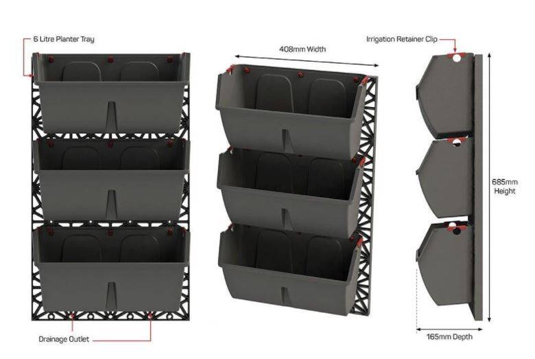 Gro-Wall® Slim Line - Vertical garden kit