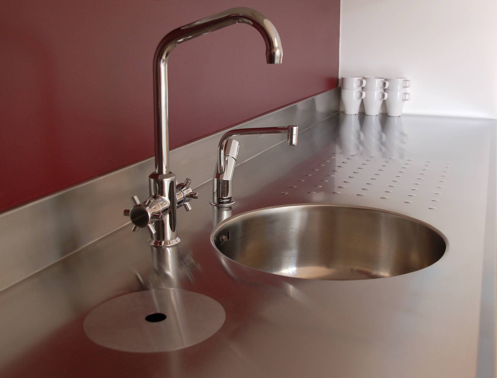 Sink Bowl LR38 - Circular Stainless Steel Kitchen Sink