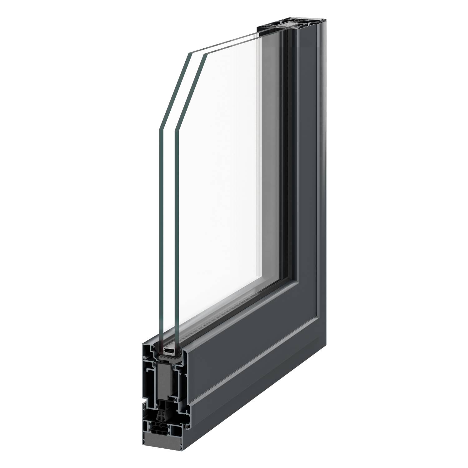 AluK 58BD Residential Door System - Aluminium Rebated Door